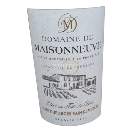 Bordeaux Saint-Georges-Saint-Émilion Château Maison Neuve 2014