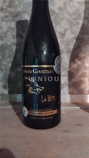 Rhônen laakso Côtes-du-rhône David Givaudan La Bête 2021