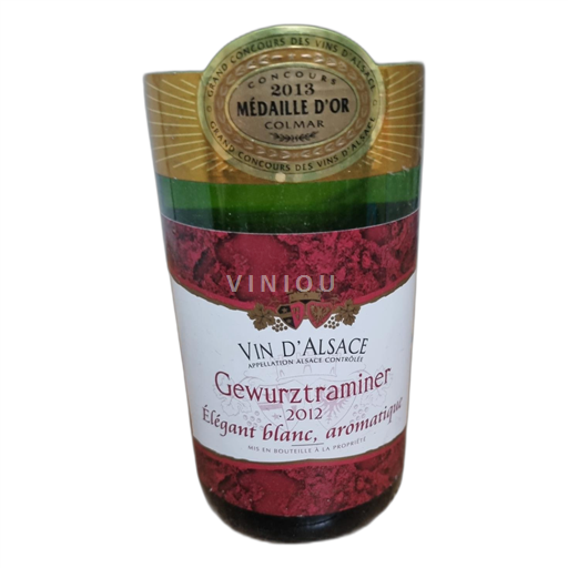 Alsace Không được chỉ định Gewurztraminer 2012