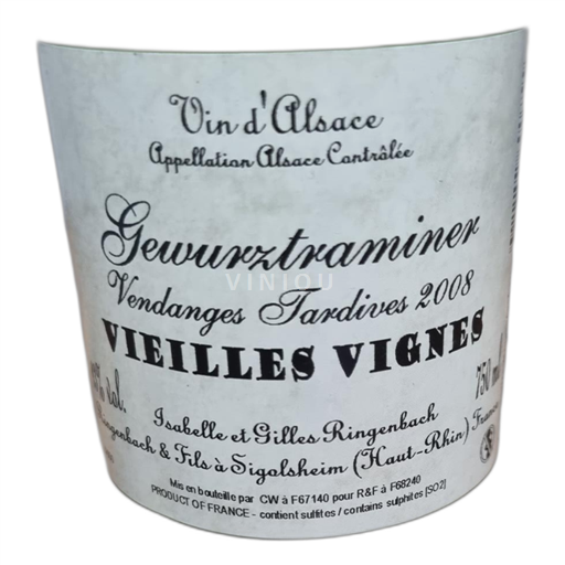 Alsazia Non specificato Isabelle Et Gilles Ringerbach Vieilles Vignes 2008