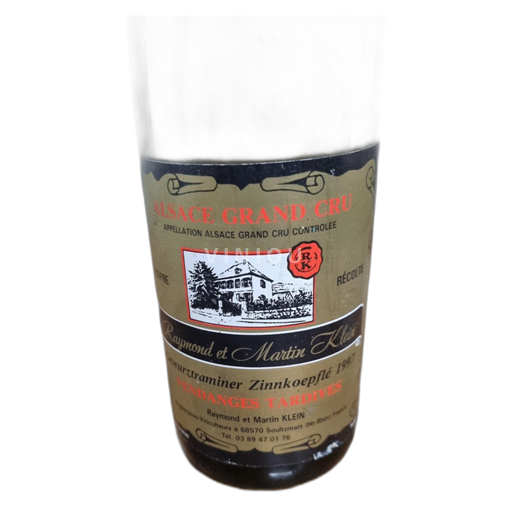 Alzacija Alsace Grand Cru Raymond Et Martin Klein Gewurztraminer Zinnkoepfle 1997