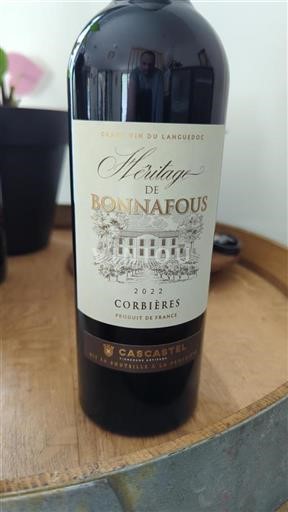 Languedoc Corbières Cascatel Héritage de Bonnafous 2022