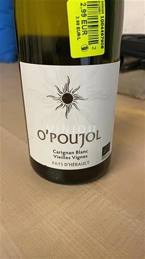 Languedoc Ospecificerad O'Poujol Carignan Blanc Vieilles Vignes Icke årgångsbetecknad