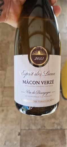 Bourgogne Mâcon et mâcon-villages Vignerons des Terres Secrètes Esprit des Lieux 2023
