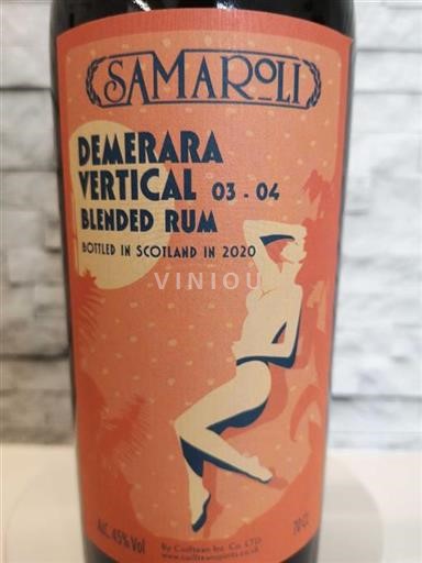 Rum Oud Demerara Vertical 03-04 Samaroli 20a - 2004 Guyana Demerara