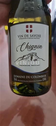 Savoie et Bugey Chignin Domaine Colombier 2024