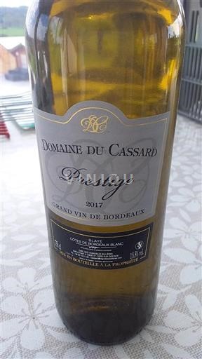 Bordeaux Blaye-Côtes-de-Bordeaux Cassard Prestige 2017