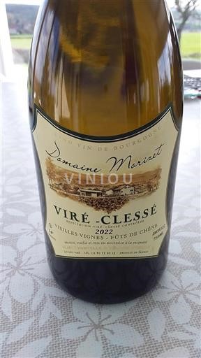 Burgundy Viré-clessé Domaine Moritz Vieilles Vignes, Fûts de Chêne 2022