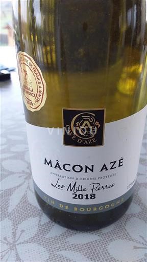 Burgundy Mâcon and Mâcon-Villages Cave Azé Les Mille Pierres 2018