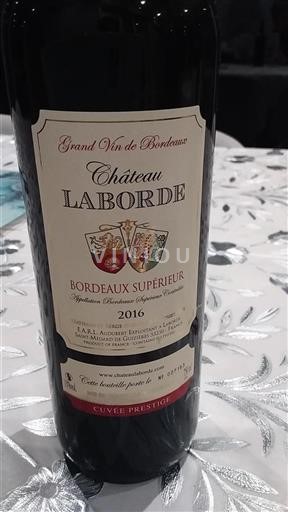 Bordeaux Bordeaux superiore Château Laborde Prestige 2016