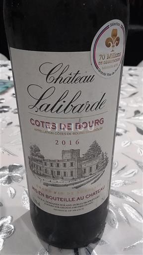 Burdeos Côtes-de-bourg Château Lalibarde 2016