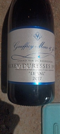 Bourgondië Auxey-Duresses Premier Cru Gauffroy Marc & fils Le Val 2017