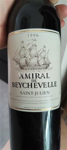 Bordeaux Saint-Julien Château Beychevelle Amiral de Beychevelle 1996