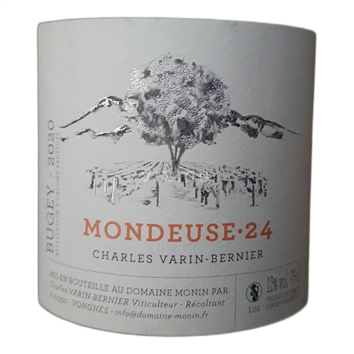 Savoie ja Bugey Bugeyn viinialue Domaine Monin MONDEUSE·24 2020