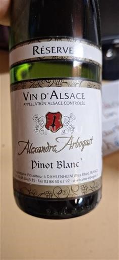 Alsasko Grand Cru Alexandre Arbogast Réserve 2018
