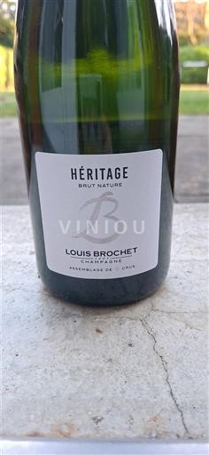 Šampanja Šampanjec Louis Brochet Héritage Brut Nature Neleten.