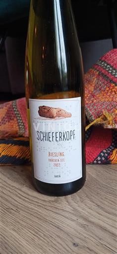 Baden Không được chỉ định Schieferkopf Riesling Trocken-Sec 2022