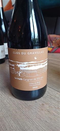 Languedoc và Roussillon Côtes du Brian Clos du Gravillas Lo Vièlh Carignan de 100 ans 2022