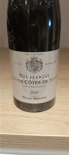 Borgogna Hautes Côtes de Nuits Pierre Maizière 2020