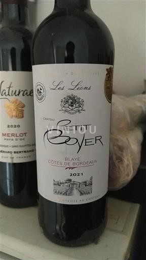 Burdeos Blaye-Côtes de Burdeos Château Petit Boyer Les Liens 2021