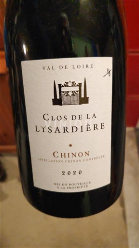 Vale do Loire Chinon Clos de la Lysardière 2020
