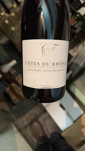 Rhônen laakso Côtes-du-rhône Les Chais Saint-François Ei vuosikertaa