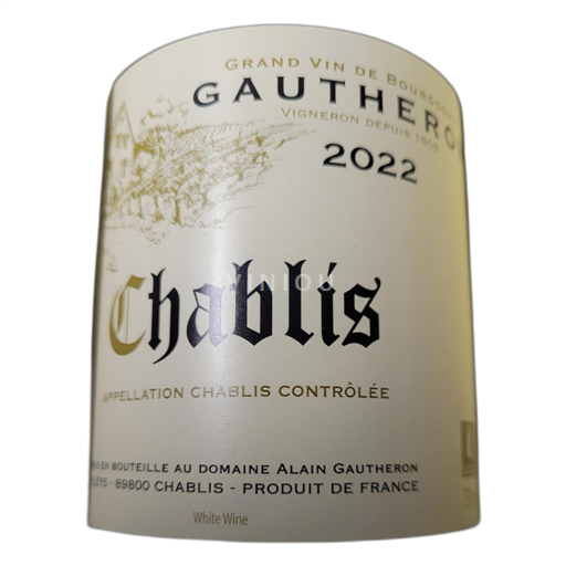 Vin Blanc sec Domaine Alain Gautheron 2022 France Bourgogne Chablis AOC