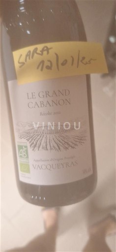 Rhônedalen Vacqueyras Le Grand Cabanon 2021
