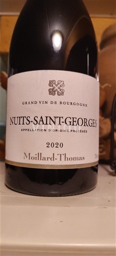 Bourgogne Nuits-saint-georges 1 Moillard-Thomas 2020