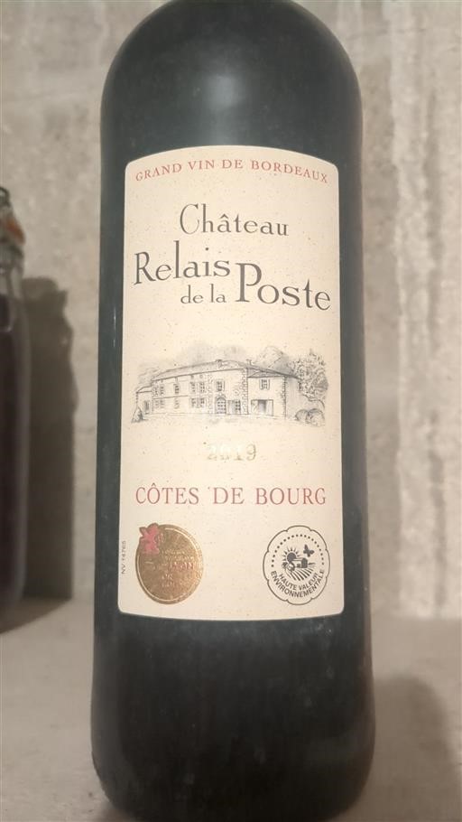 Bordeaux Côtes-de-bourg Château Relais de la Poste 2019
