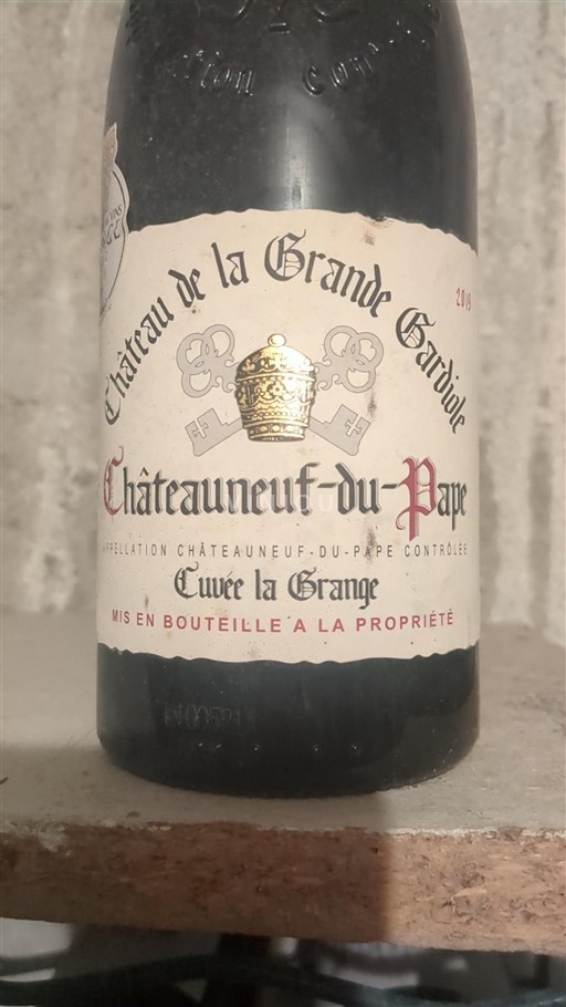 Vallée du Rhône Châteauneuf-du-pape Château La Grande Gardiole la Grange 2019