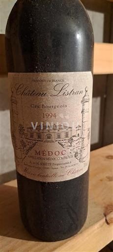 Bordeaux Médoc Cru Bourgeois Château Listran 1994