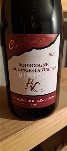 Borgogna Non specificato Domaine Houblin-Vernin Prestige 2020