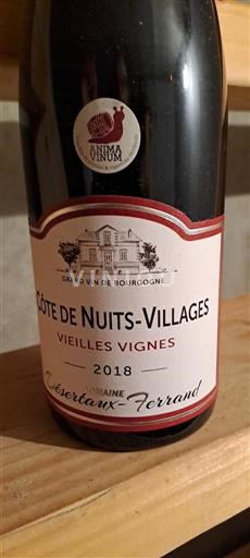 Burgundija Côte de Nuits Villages Desertaux Ferrand Vieilles Vignes 2018