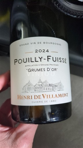 Burgundsko Pouilly-fuissé Henri de Villamont Grumes d'Or 2024