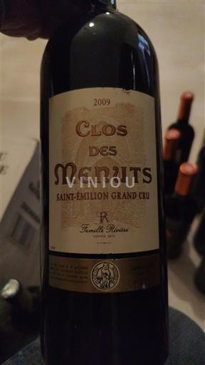Bordeaux Saint-Émilion Grand Cru Clos des Menuts 2009
