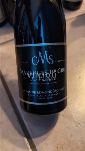 Burgundy Maranges Premier Cru Domaine Edmond Monnot La Fussière 2020