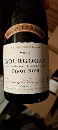 Burgundi Bourgogne Domaine Des Moirots 2022