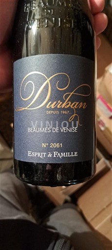 Vale do Ródano Beaumes de Venise Domaine Durban Esprit de Famille N°2061 2019
