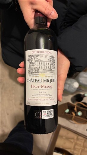 Burdeos Haut-Médoc Château Miqueu 2019