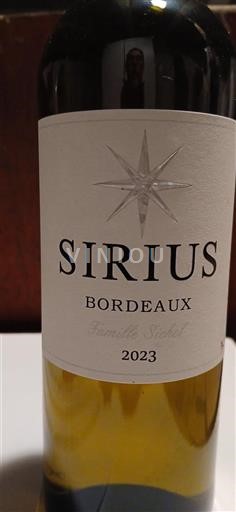 Bordeaux Famille Sichel Sirius 2023