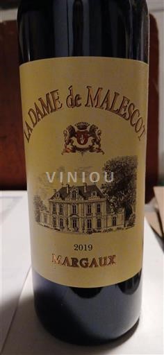 Bordeaux Margaux Grand Cru Malescot St. Exupery La Dame de Malescot 2019