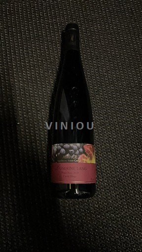 Alsace Domaine Lang Hugo Pinot Noir 2020