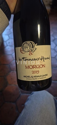 Beaujolais Morgon Michel & Arnaud GIVORS Les tonneaux d'Arnaud 2019