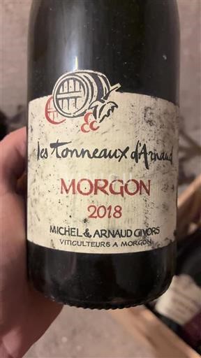Beaujolais Morgon Michel & Arnaud Cuvors Les Tonneaux d'Arnaud 2018