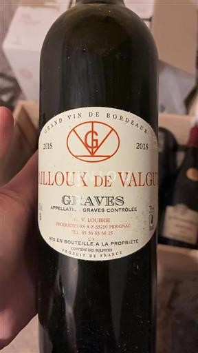 Bordeaux Graves Cailloux de Valgui 2018