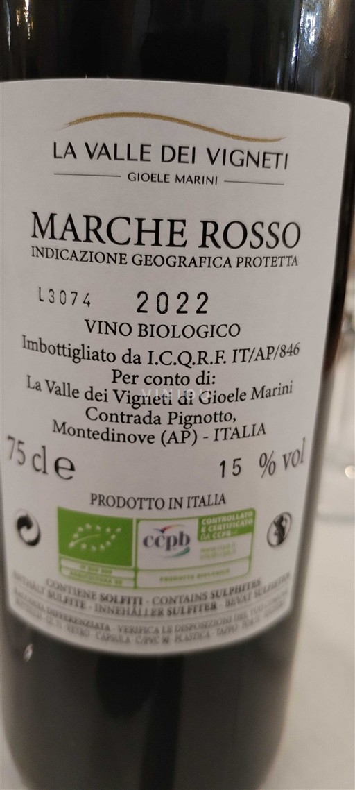 Marche Offida La Valle dei Vigneti di Gioele Marini 2022