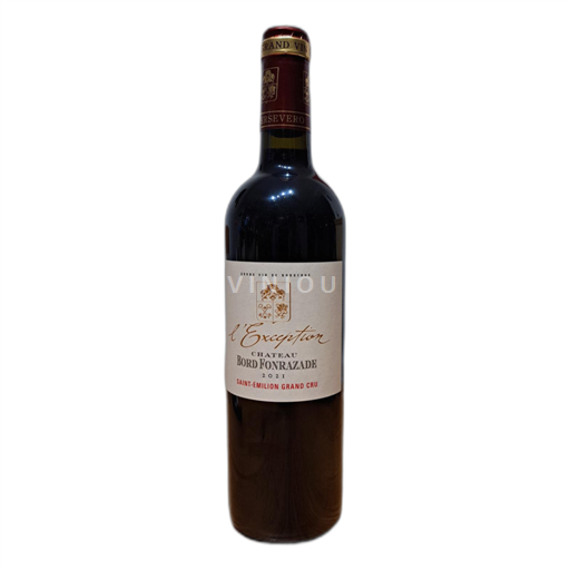 Burdeos Saint-Émilion Gran Cru Château Bord Fonrazade l'Exception 2021