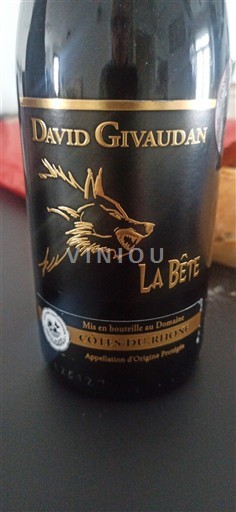 Rhône Valley Côtes du Rhône David Givaudan La Bête 2024