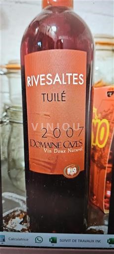 Roussillon Rivesaltes Domaine Cazes Tuilé 2007